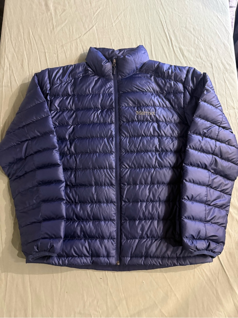 Men's Marmot 700 Fill Full Zip Puffer Jacket Blue L